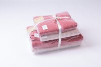 Matějovký sada 4 ks ručníků v barvách: světle růžová + červeno-růžová